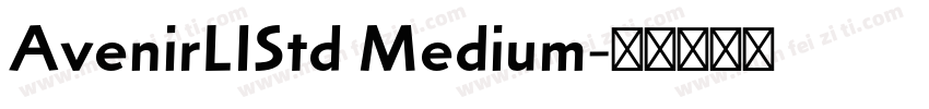 AvenirLIStd Medium字体转换